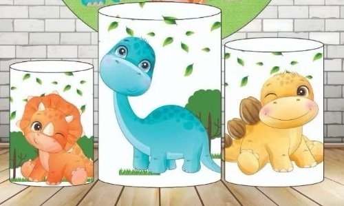 Capa Cilindro Dino C/ Cilindro  - A casa do pegue e monte 