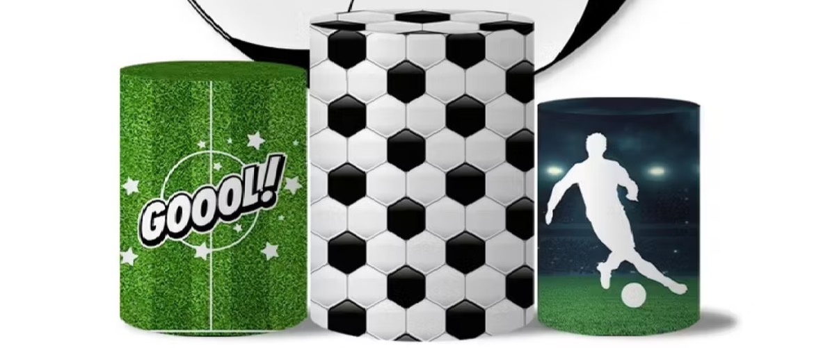 Trio Capas Cilindro Futebol C/ Cilindros  - A casa do pegue e monte 
