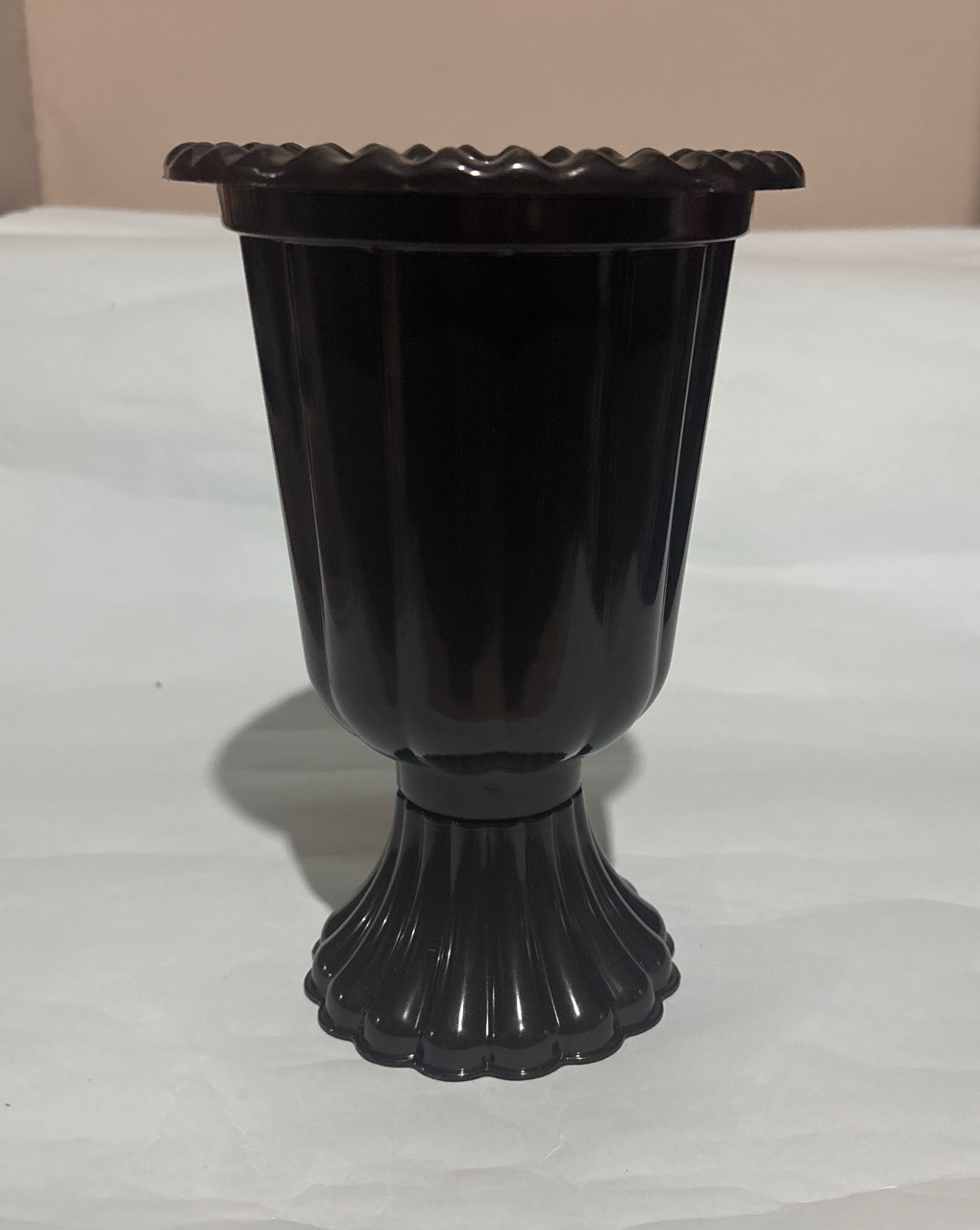 Vaso de Mesa Preto C/ Arranjo Acrílico  - A casa do pegue e monte 