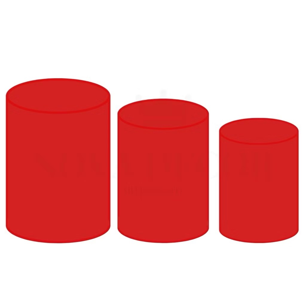 Trio Capas Cilindro Vermelho + Cilindro  - A casa do pegue e monte 