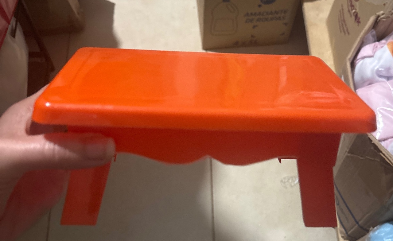 Porta Doce Laranja Mini Mesinha  - A casa do pegue e monte 