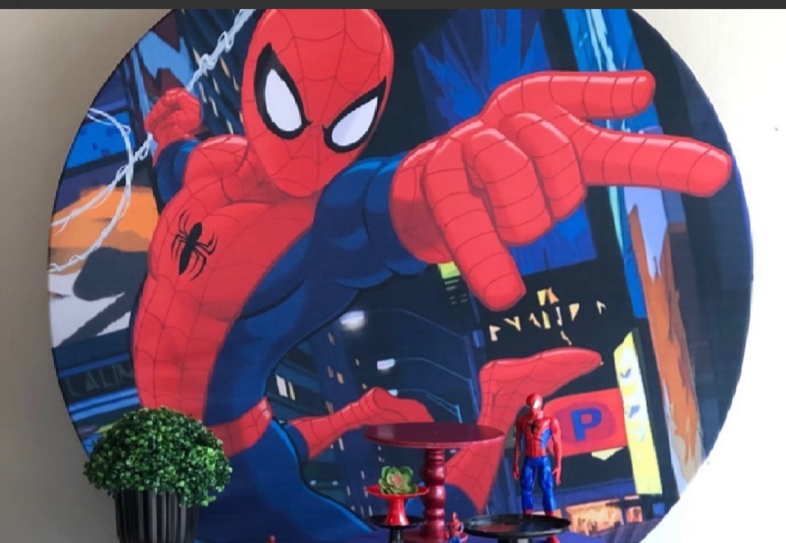 Capa Painel Homem-Aranha S/ Armação de Ferro - A casa do pegue e monte 