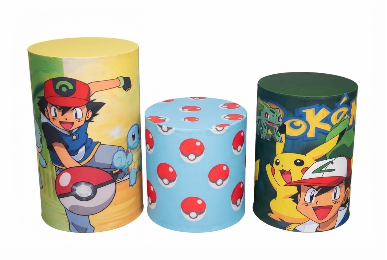 Capa Cilindros Pokémon - A casa do pegue e monte 
