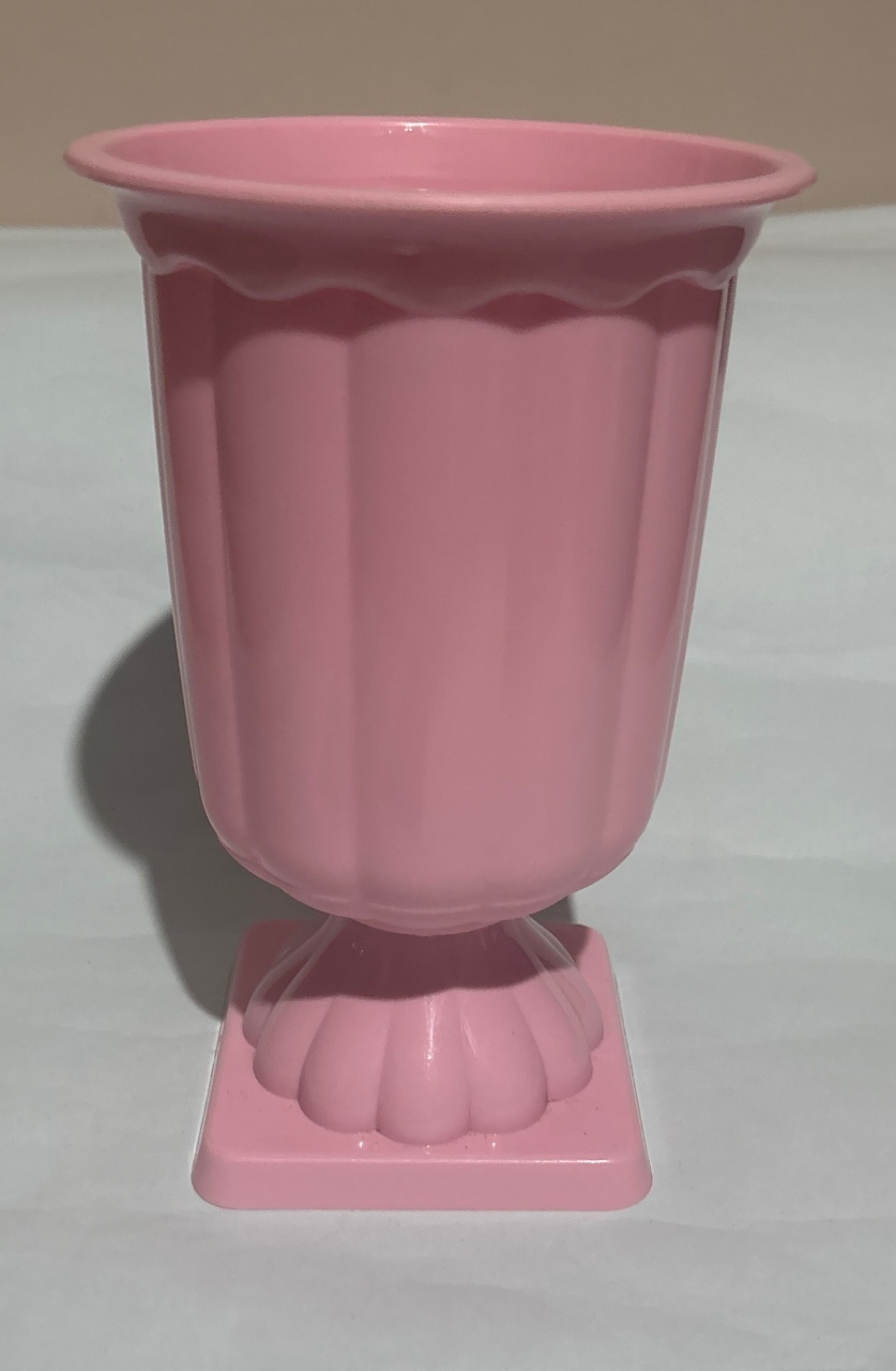 Vaso de Mesa Rosa C/Arranjo - A casa do pegue e monte 