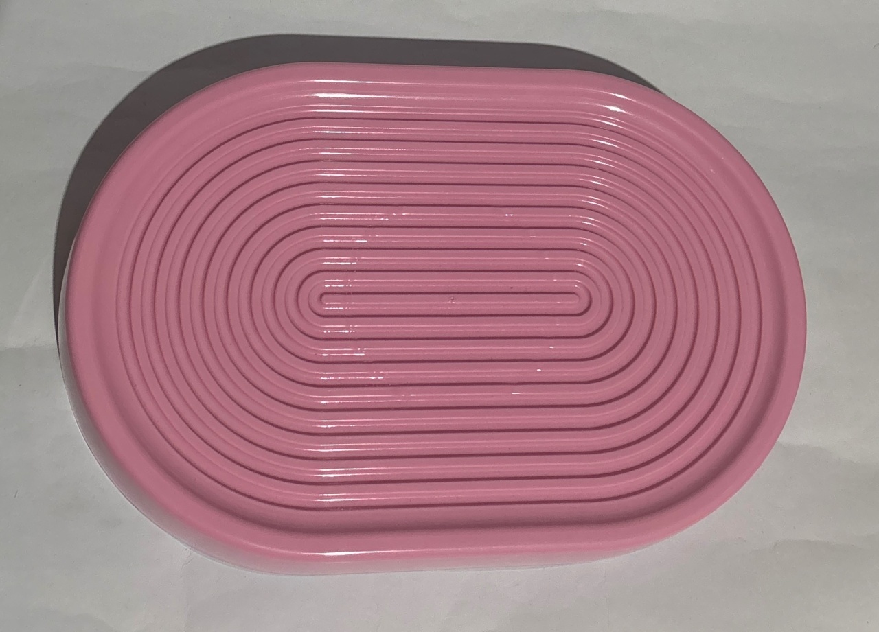 Porta Doces Rosa Oval  - A casa do pegue e monte 