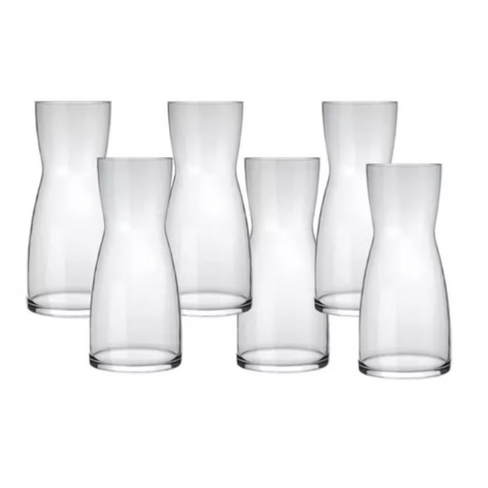 Vaso Kit C/6 Unidades Arranjo de Mesa - A casa do pegue e monte 