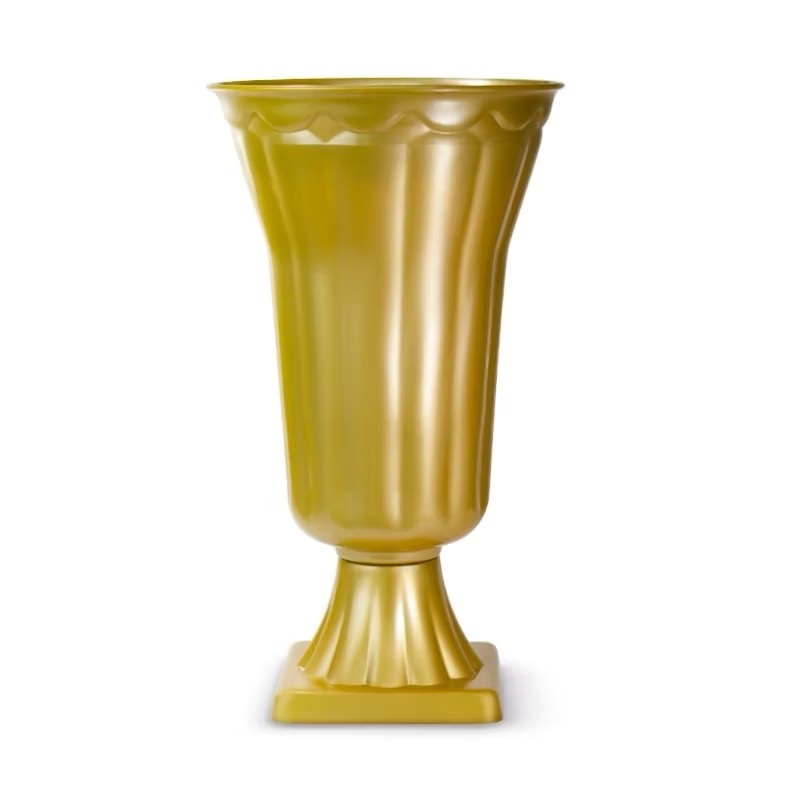 Vaso Grego Dourado S/Flores  - A casa do pegue e monte 