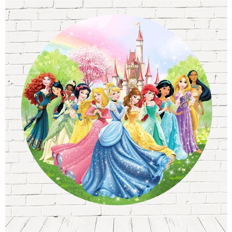 Capa Painel As Princesas  S/  Armação de Ferro   - A casa do pegue e monte 