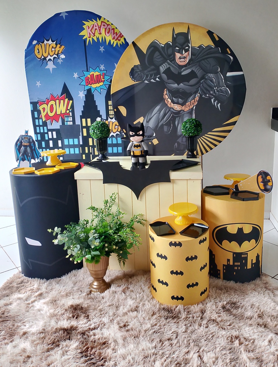 Kit Batman Ouro 1 - Lana Festas 