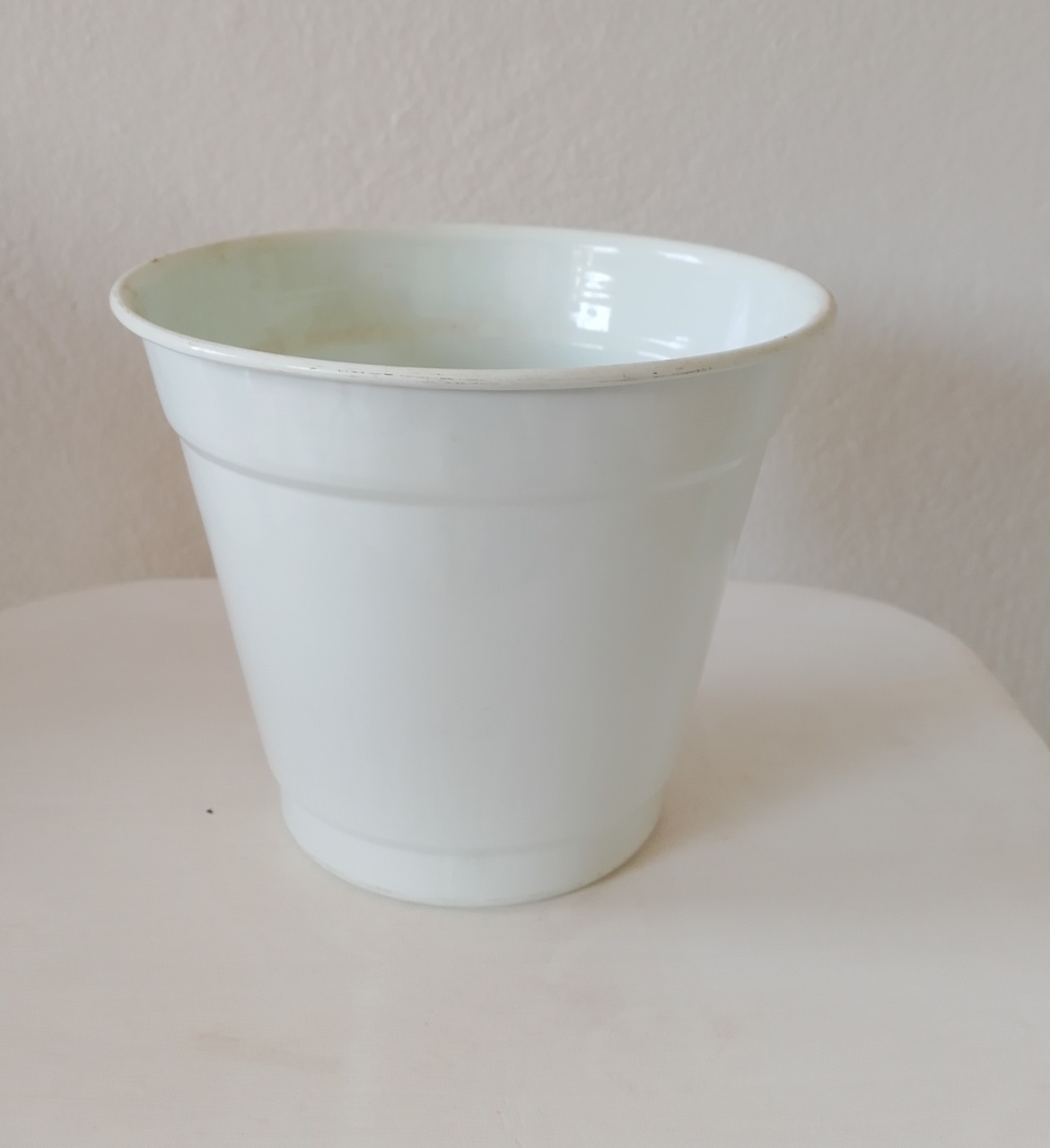 Vaso Metal Branco  - Lana Festas 