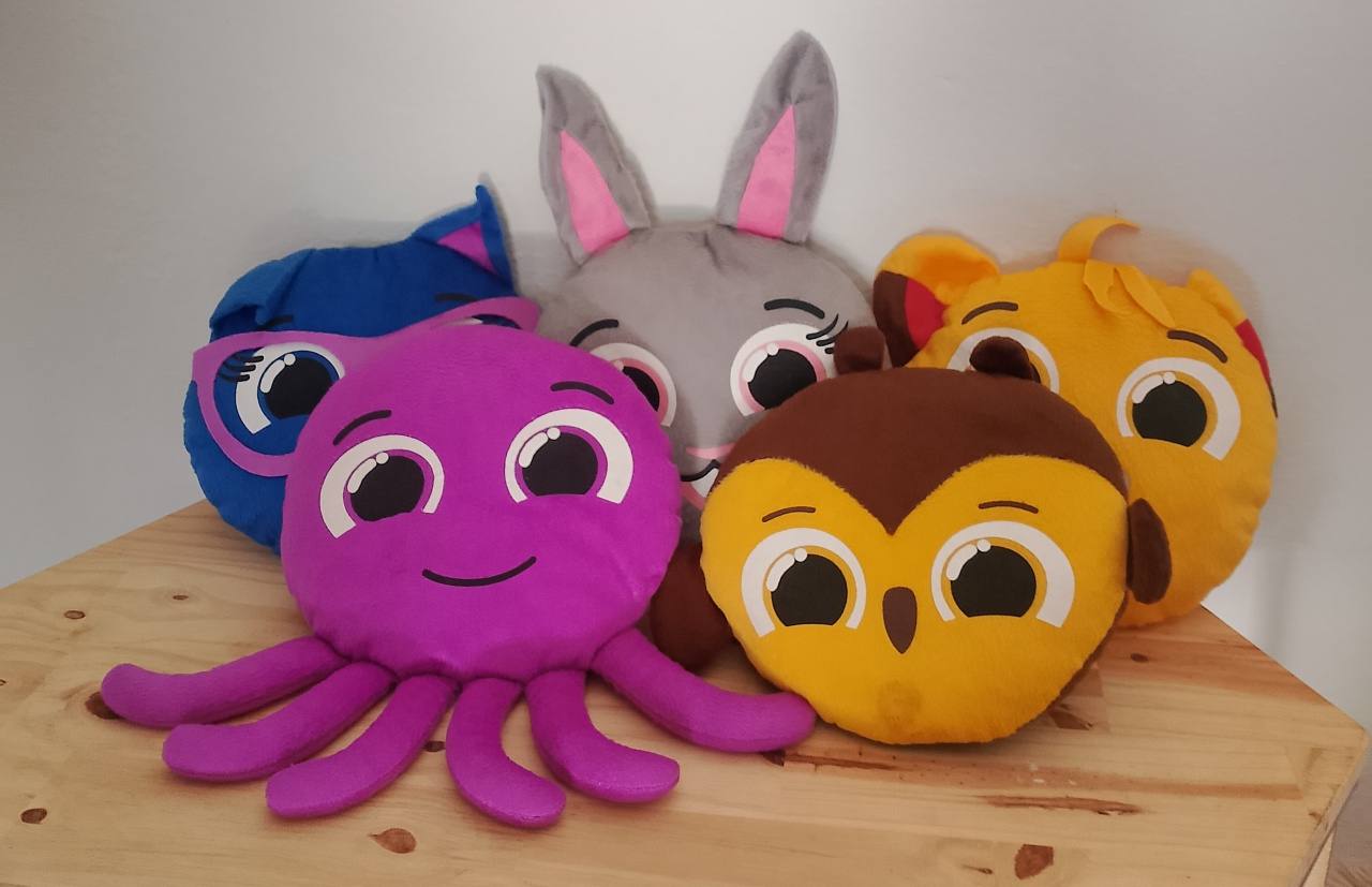 Kit 5 Pelúcias Bolofofos  - Lana Festas 