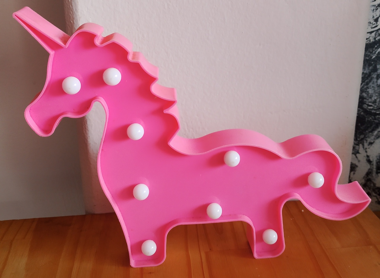 Led Unicórnio Rosa - Lana Festas 