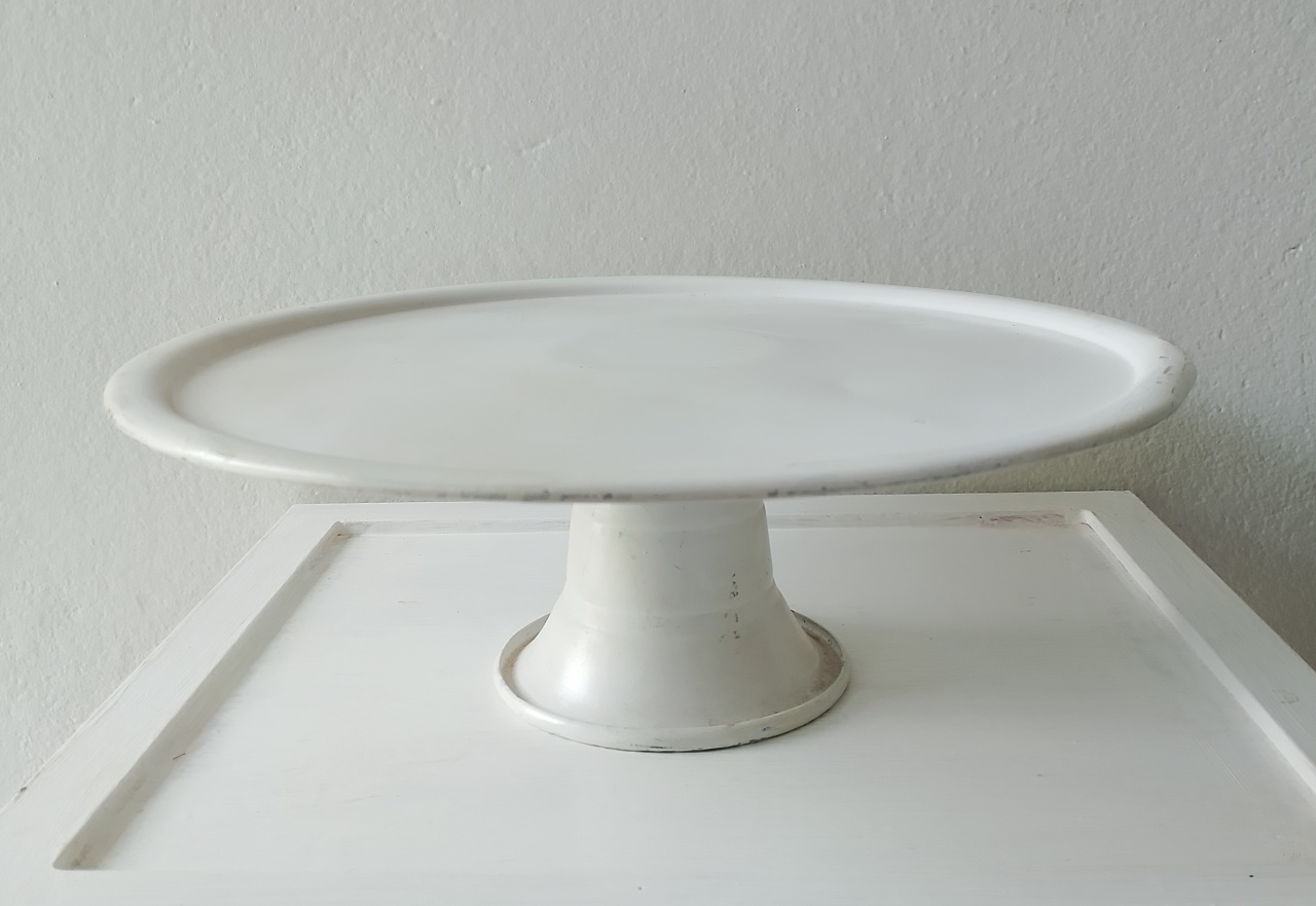 Boleira Branca de Metal 30 Cm - Lana Festas 