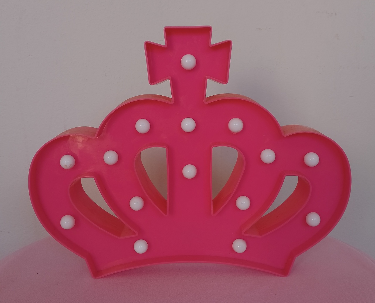 Coroa Azul Rosa Led - Lana Festas 