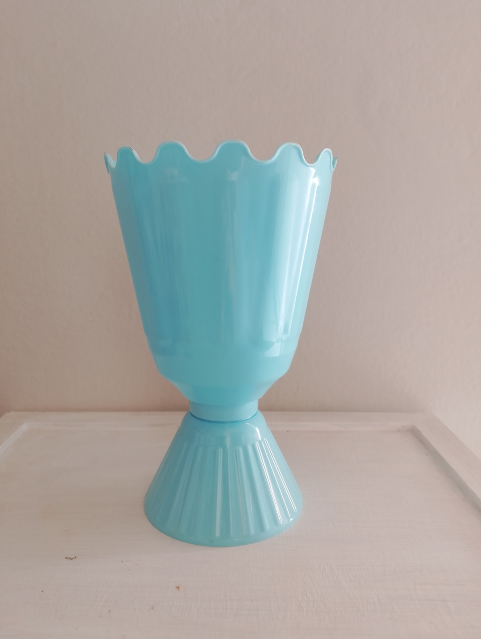 Vaso Azul Bebê Ondinha 2 - Lana Festas 
