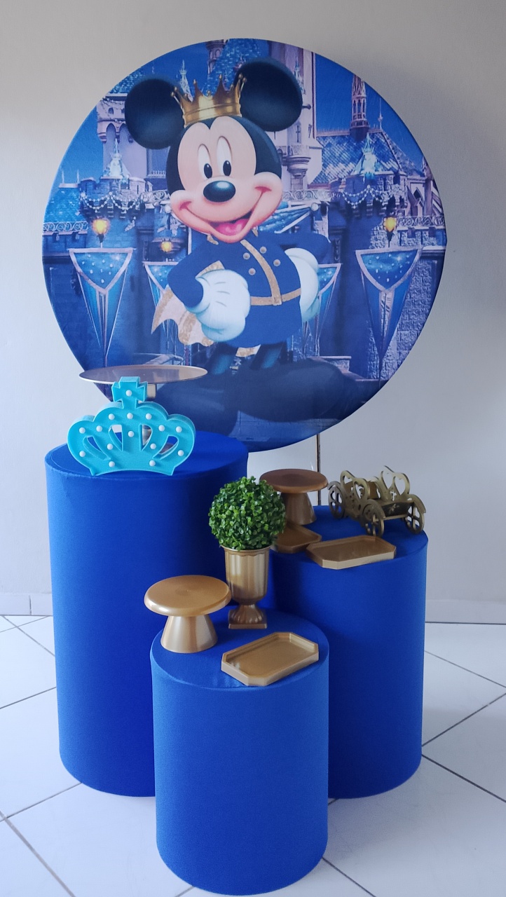 Kit Mickey Realeza Bronze - Lana Festas 