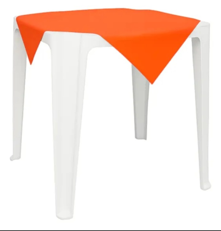 Forro de Mesa Laranja 70×70 - Lana Festas 