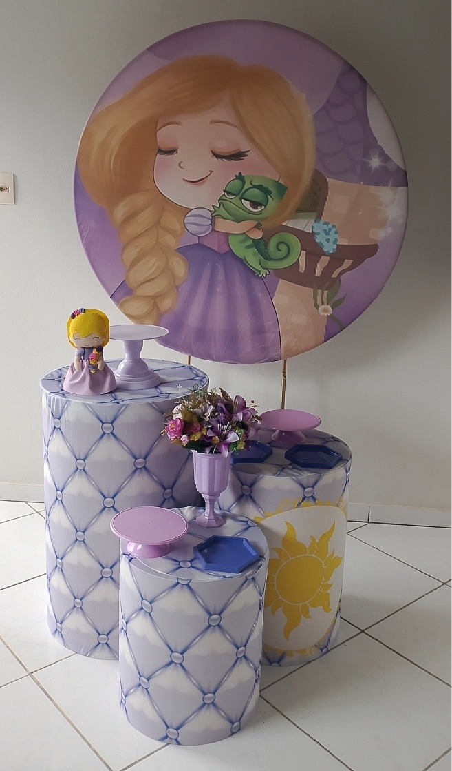 Kit Rapunzel Cute Bronze  - Lana Festas 