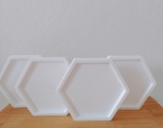 Bandeja Baixa Branca Hexagonal  - imagem 1