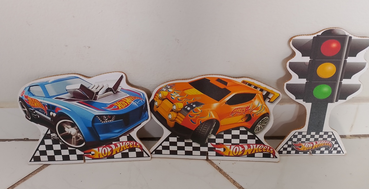 Kit 3 Display Hot Wheels  - Lana Festas 