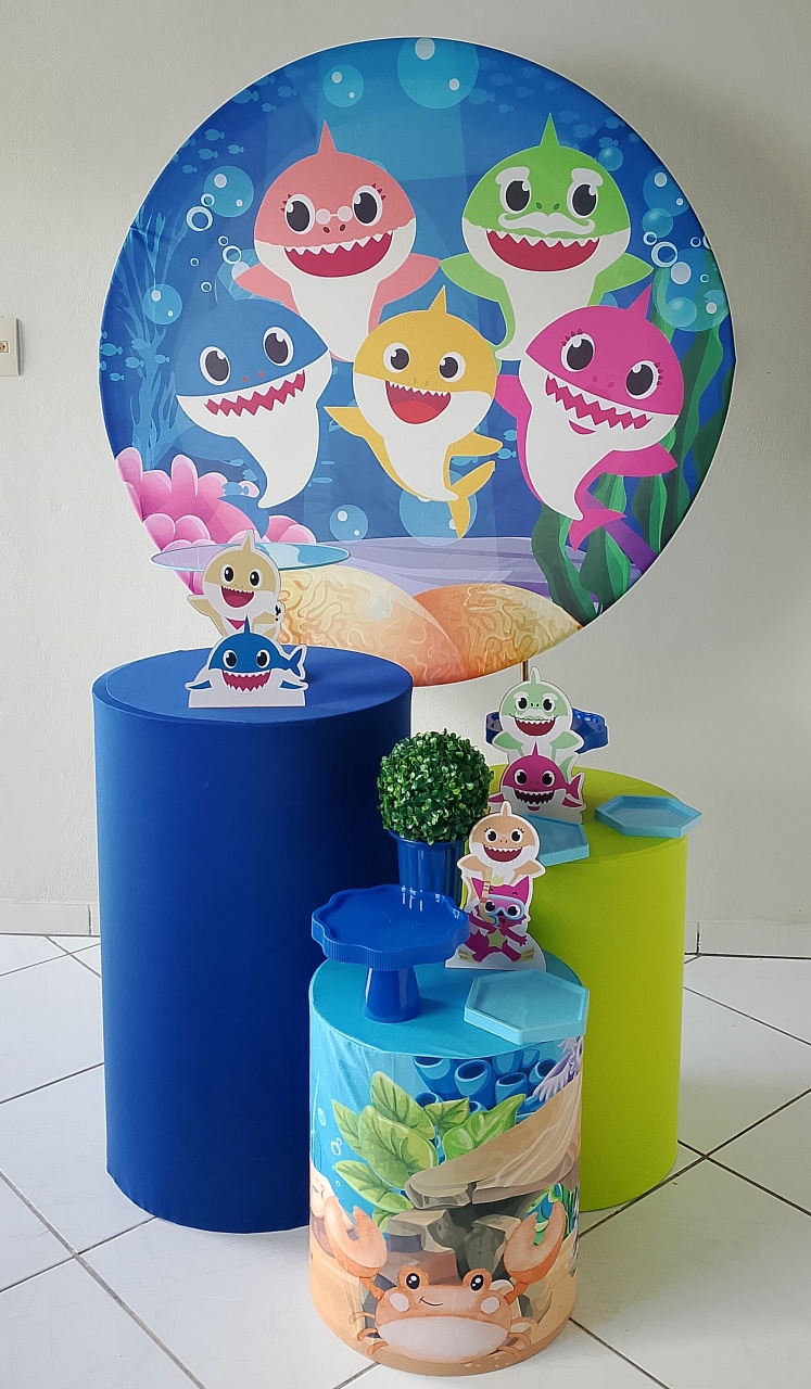 Kit Baby Shark Bronze  - Lana Festas 