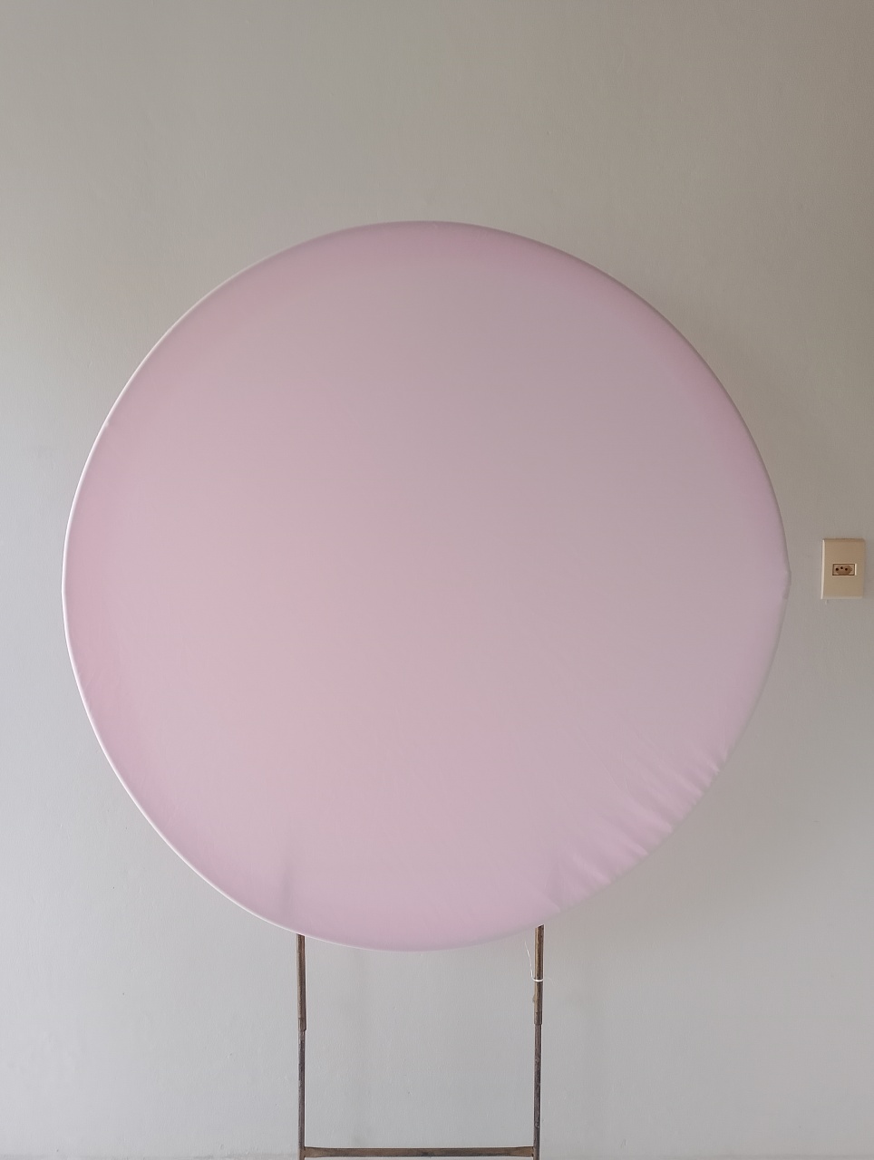 Capa Painel Redondo Rosa Bebê - Lana Festas 