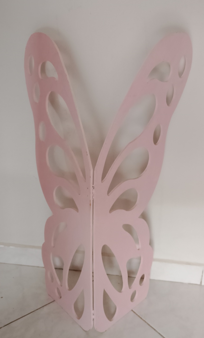 Borboleta Rosa Grande - Lana Festas 
