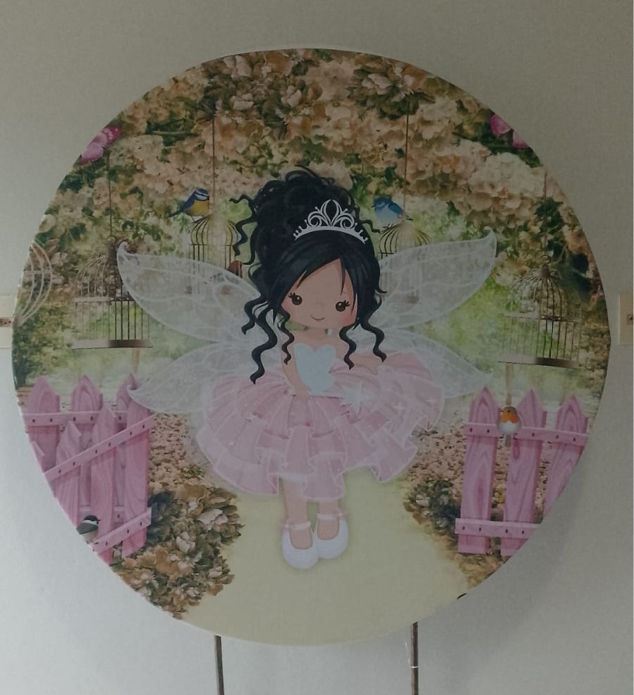 Painel Redondo Fada  - Lana Festas 