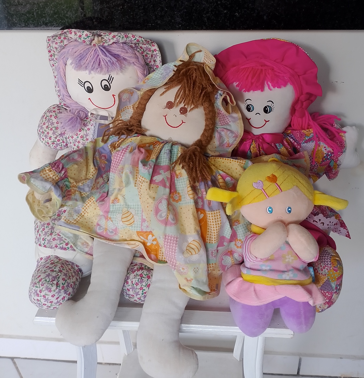 Kit 4 Pelúcias Bonecas - Lana Festas 