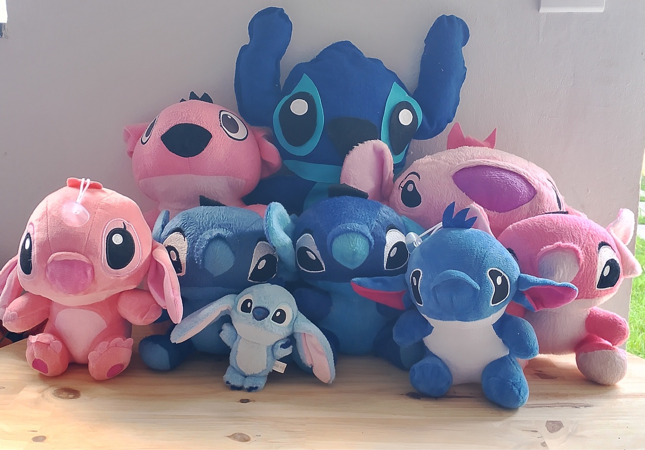 Kit 10 Pelúcias Stitch & Angel - Lana Festas 