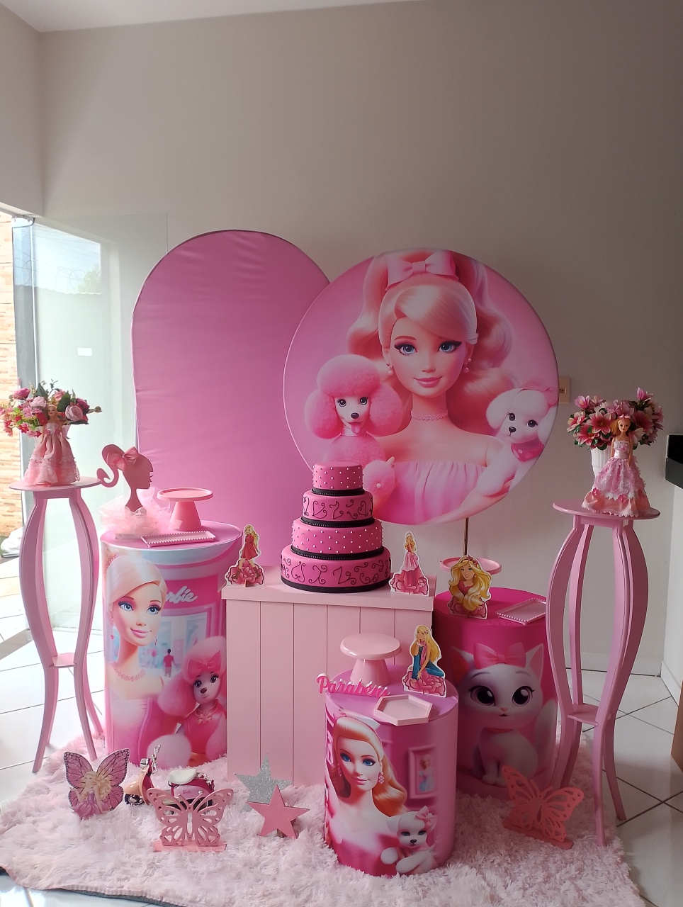 Kit Barbie Ouro  - Lana Festas 