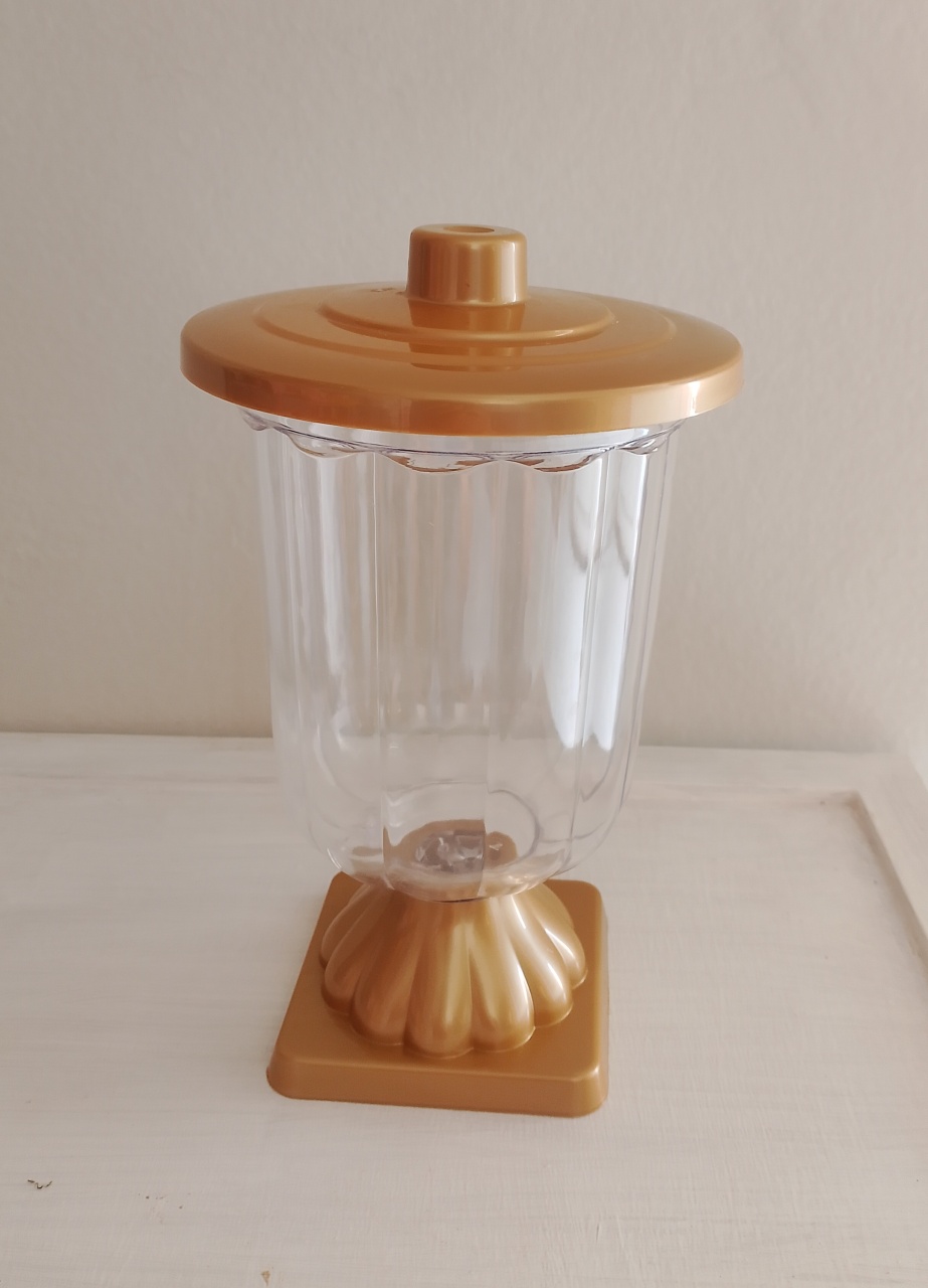 Vaso Dourado Transparente  - Lana Festas 