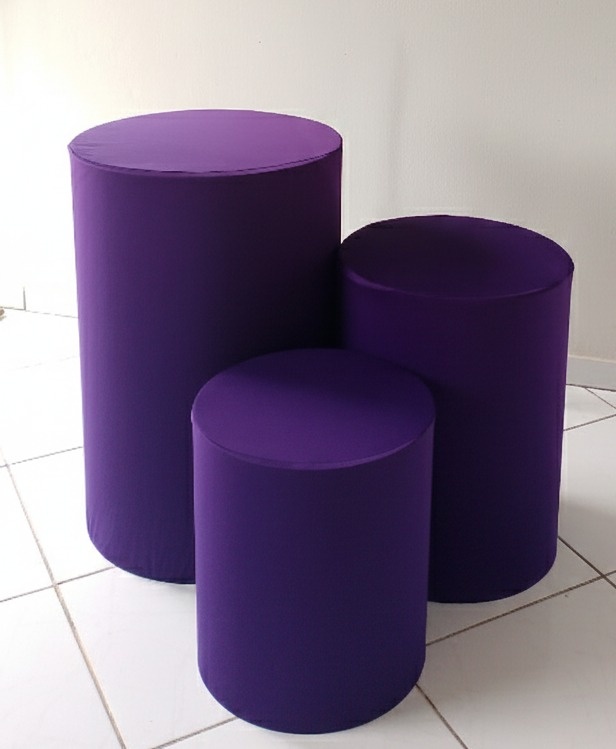 Kit Capas Cilindros Roxo - Lana Festas 