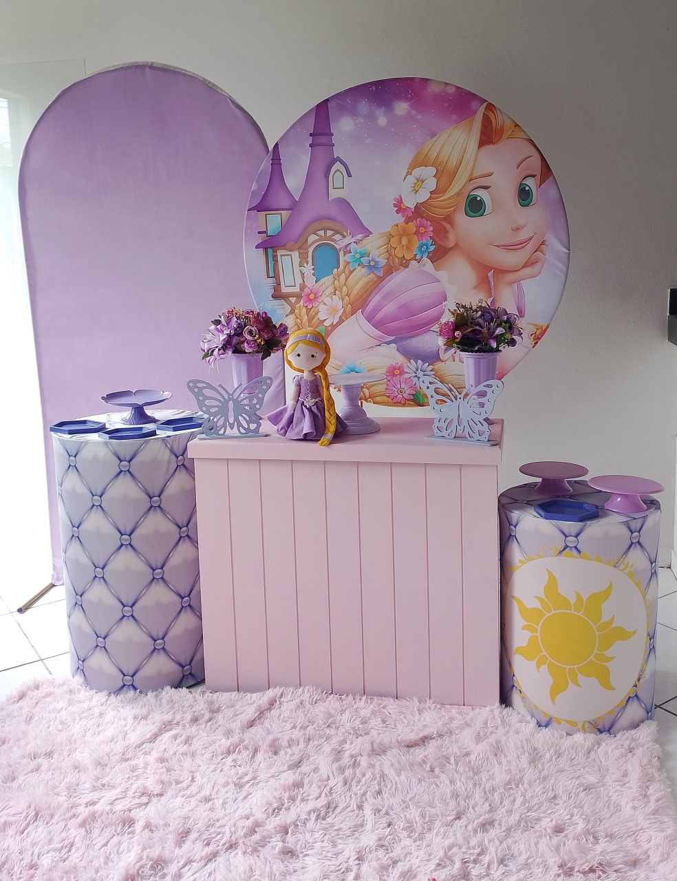 Kit Rapunzel Prata - Lana Festas 