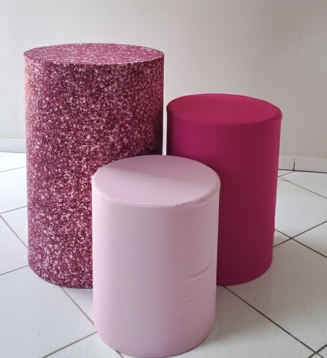Kit Capas Cilindros Rosa - Lana Festas 