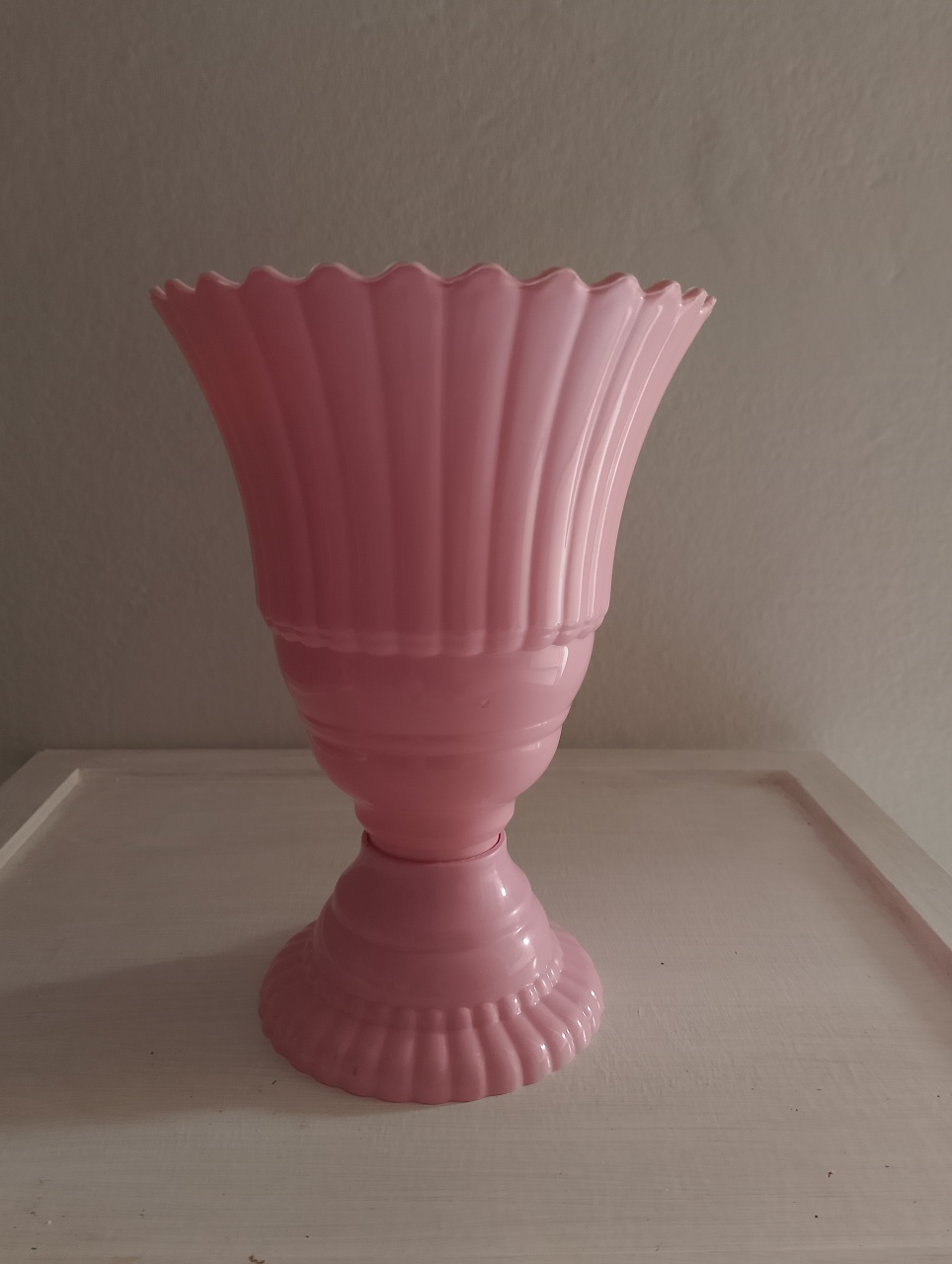 Vaso Rosa Bebê Ondinha  - Lana Festas 