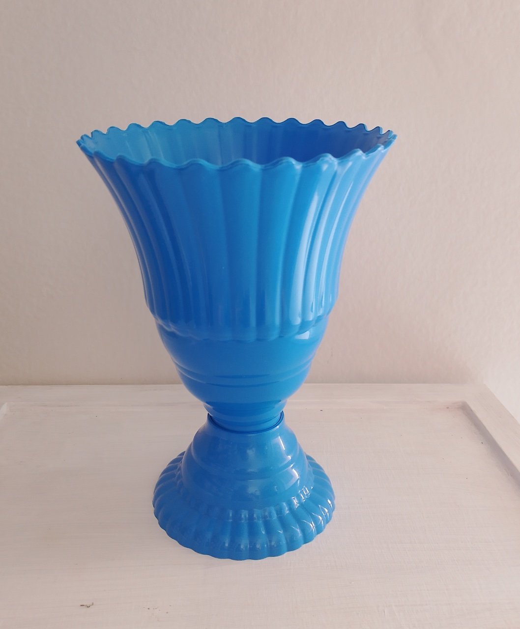 Vaso Azul Ondinha Escuro  - Lana Festas 