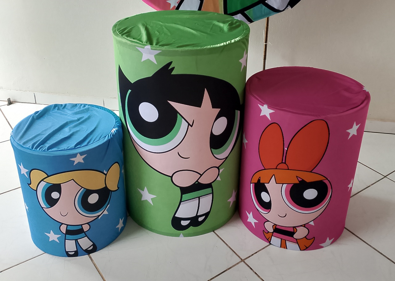 Kit Capas Cilindros As Meninas Super Poderosas  - Lana Festas 