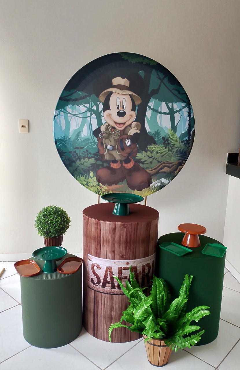 Kit Mickey Safari Bronze  - Lana Festas 