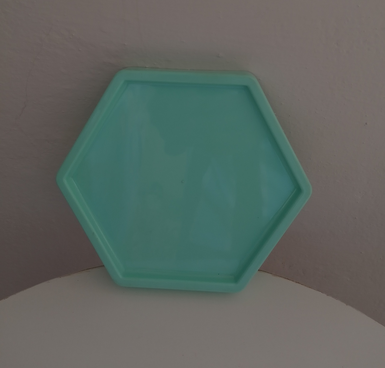Bandeja Baixa Verde Candy Hexagonal  - Lana Festas 
