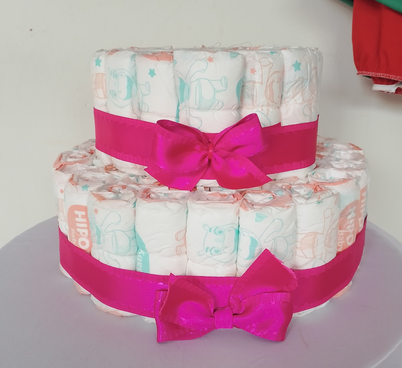 Bolo Fake de Fralda  - Lana Festas 