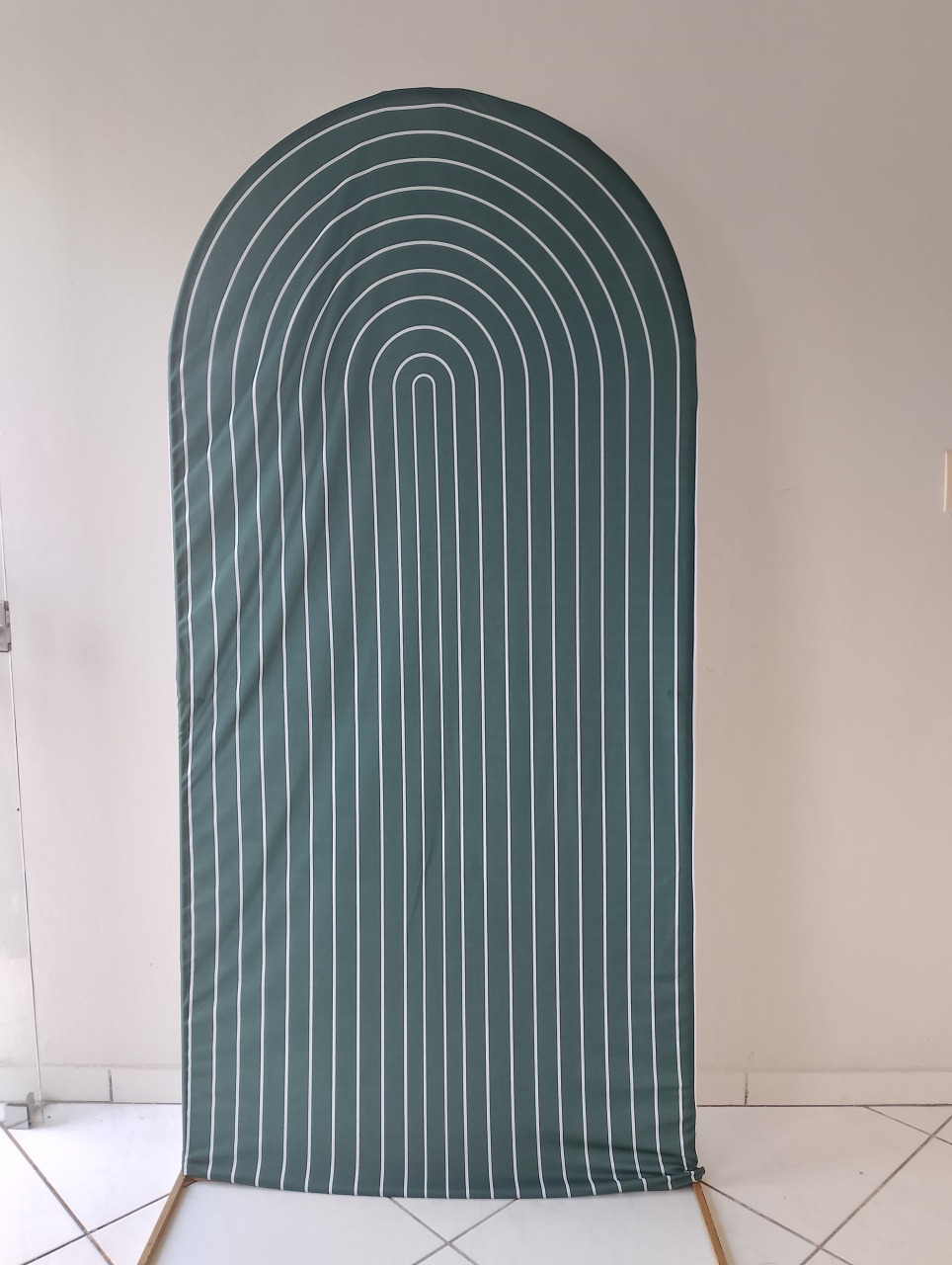 Capa Painel Romano Verde Rpado - Lana Festas 