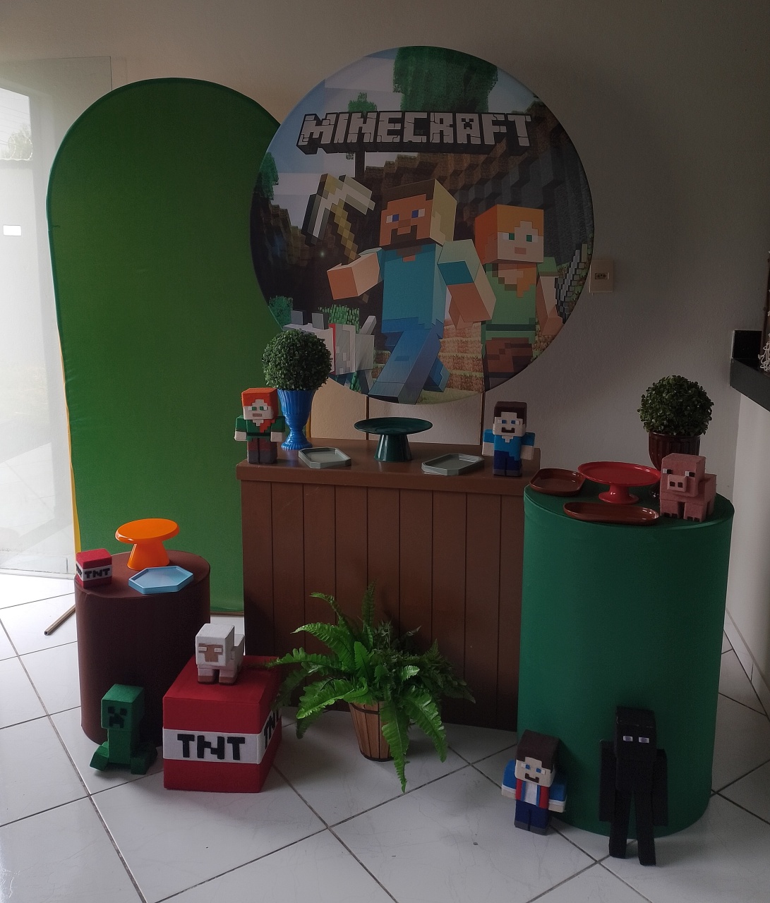 Kit Minecraft Prata - Lana Festas 