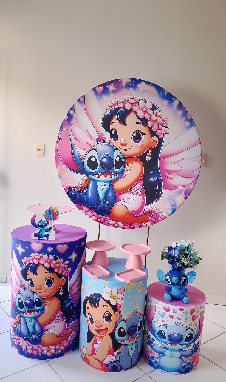 Kit Lilo & Stitch Bronze 1 - Lana Festas 
