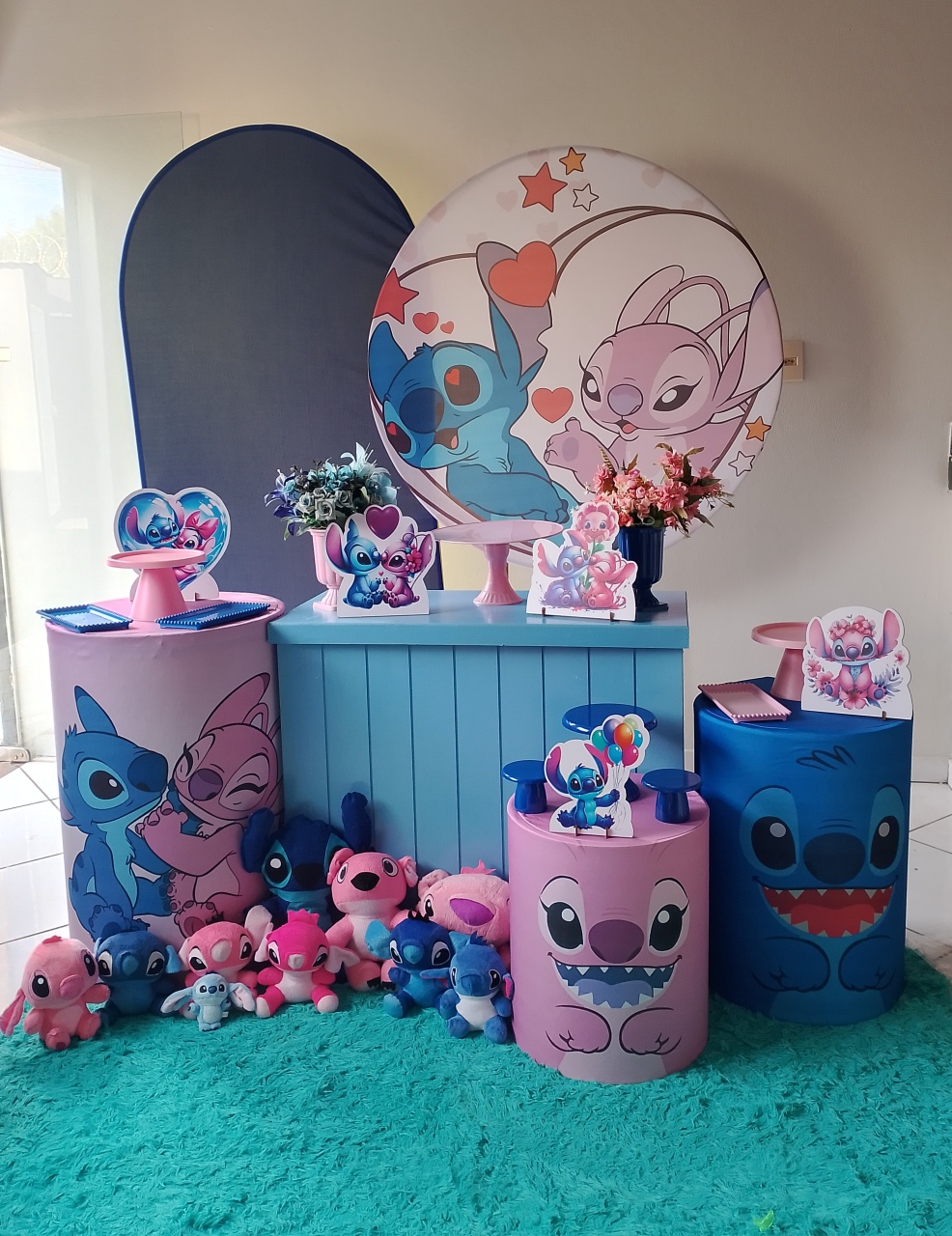 Kit Stitch & Angel Ouro - Lana Festas 