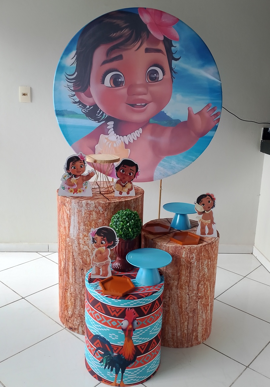 Kit Moana Baby Prata  - Lana Festas 