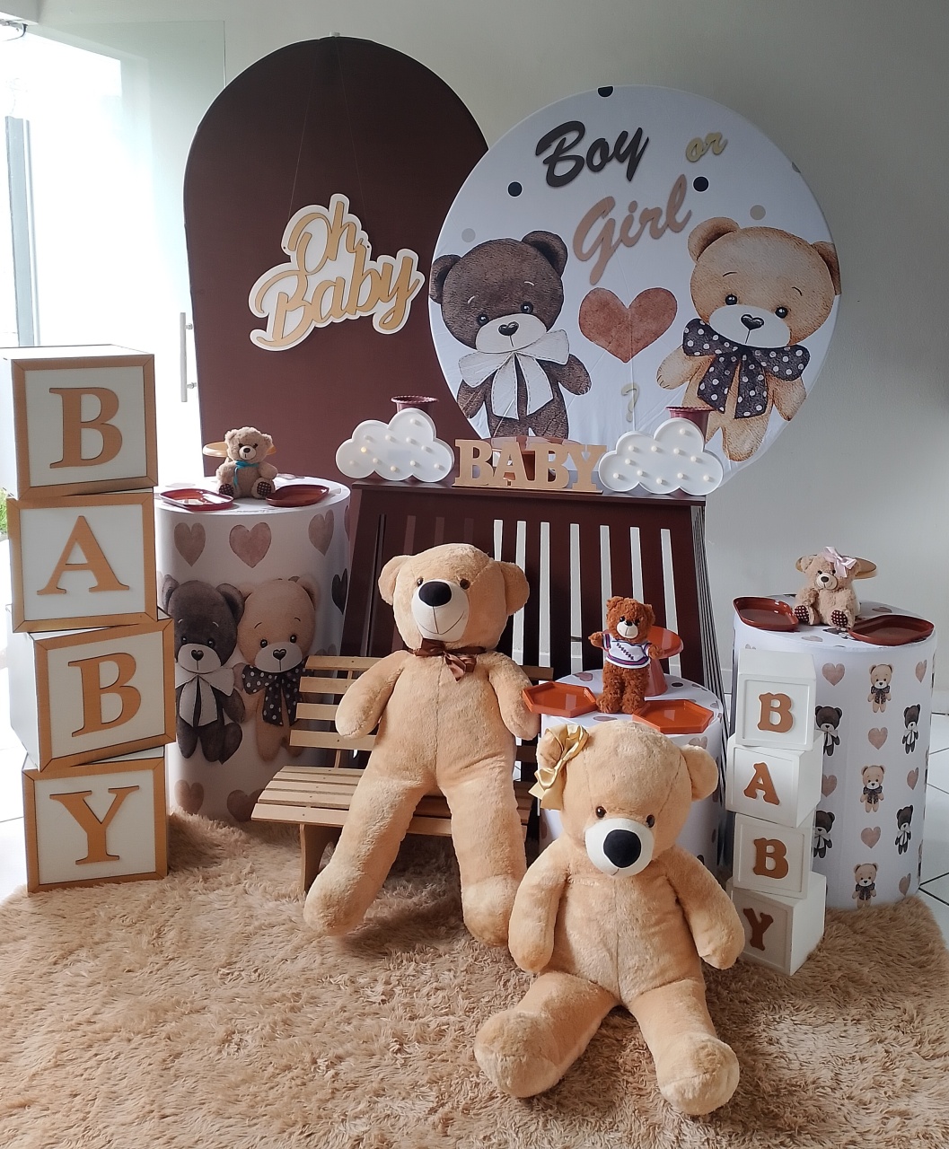Kit Chá de Bebê Marrom - Lana Festas 