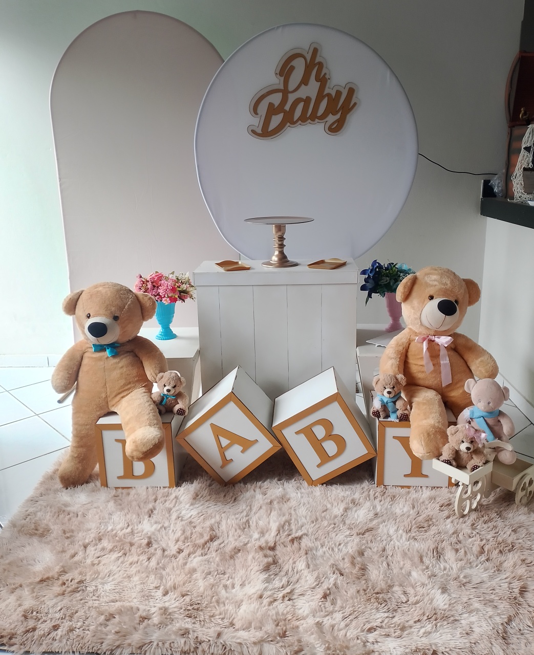 Kit Chá Revelação Off White  - Lana Festas 