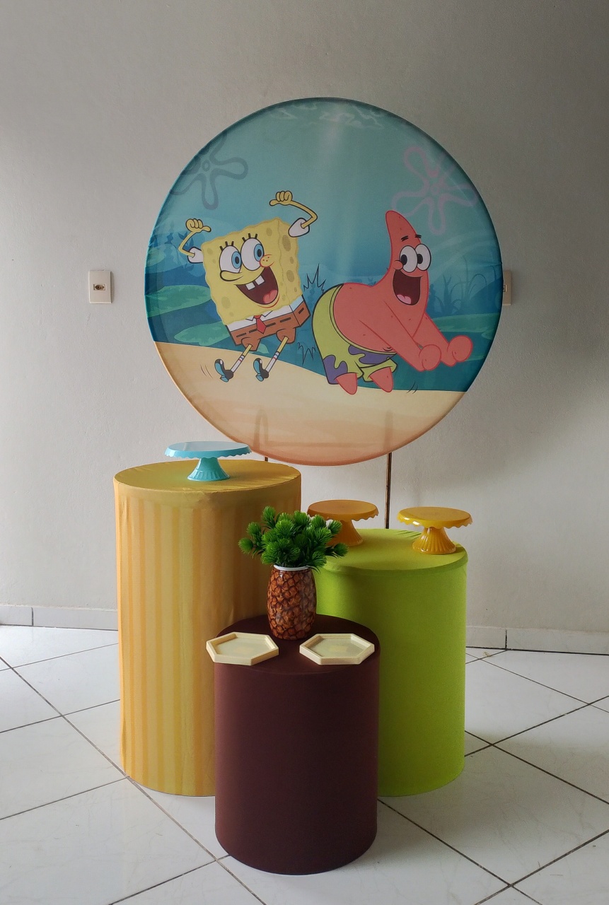 Kit Bob Esponja Bronze  - Lana Festas 