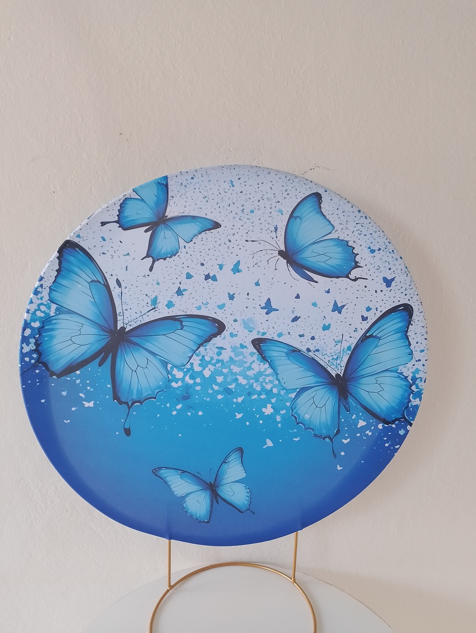 Capa Mini Painel Borboletas Azul - Lana Festas 